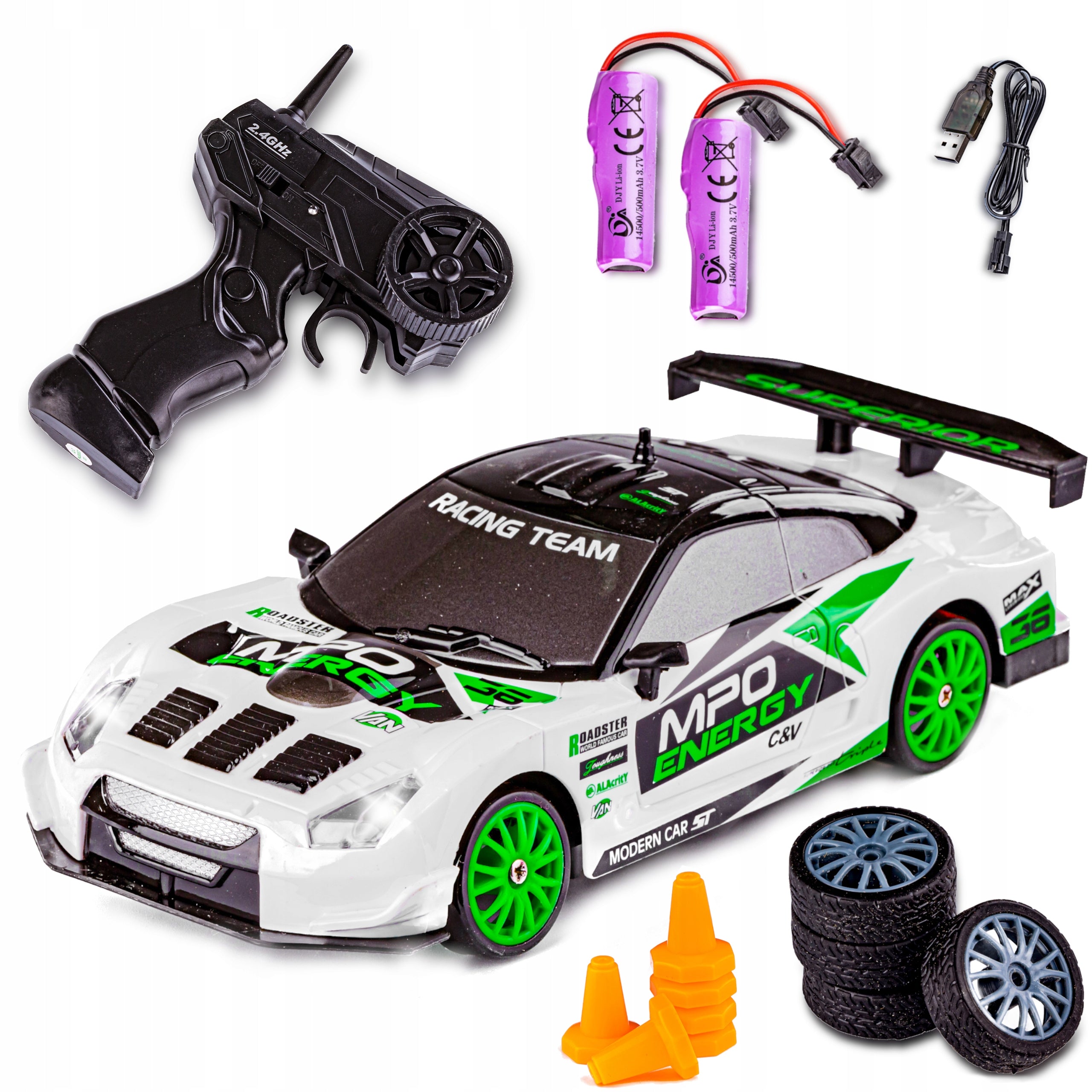 SET RC Car REMOTE CONTROLLED 4x4 Auto for REMOTE CONTROL for Nissan GT DRIFT