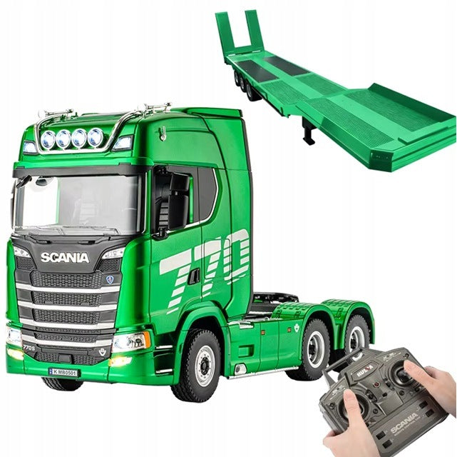 SET RC TRUCK SCANIA 1501 AND SEMITRAILER HUINA 1502 REMOTE CONTROLLED RC