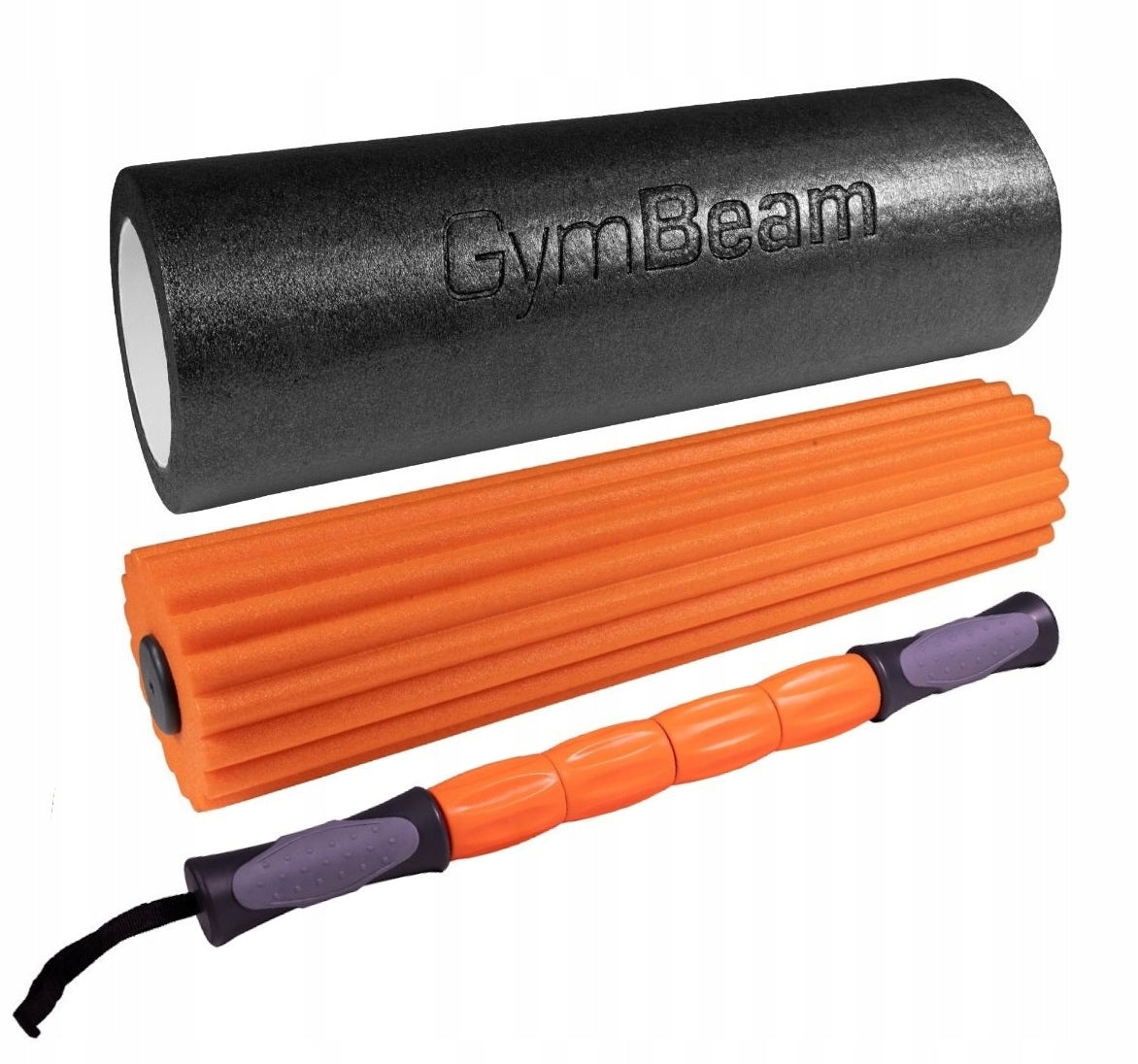 SET ROLLER FOR STRETCHING MASSAGE 3 PIECES GymBeam