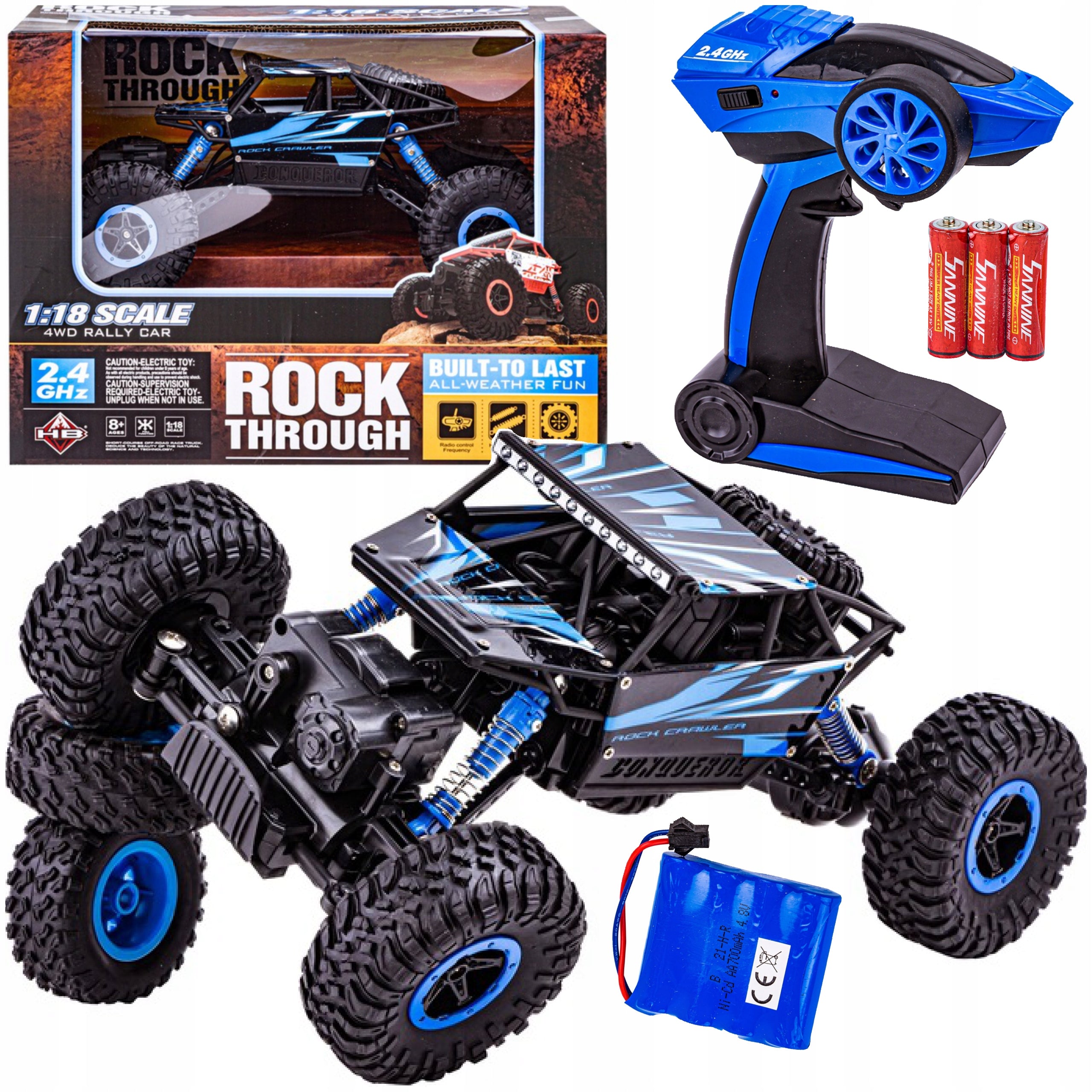 SET Remote Controlled Off-Road Car 4x4 CRAWLER Auto for RC Remote Control