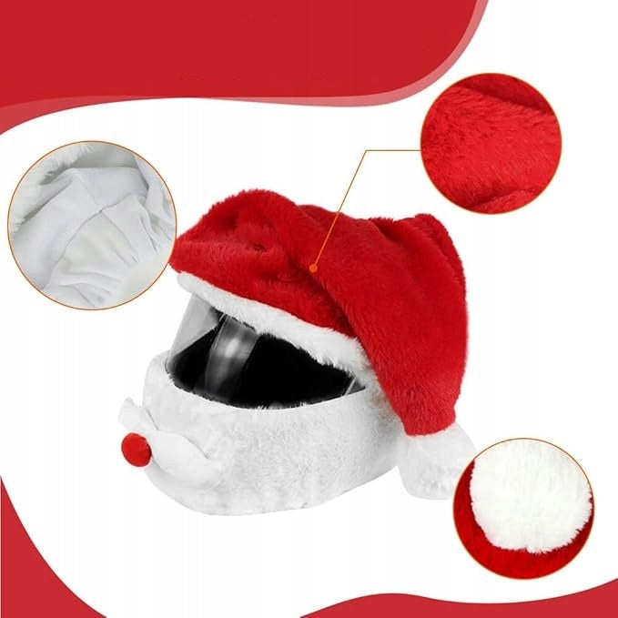 SET SANTA HAT FOR HELMET +GLOVES MOTORCYCLE ORNAMENT CHRISTMAS OUTFIT EAN (GTIN) 5902065473933
