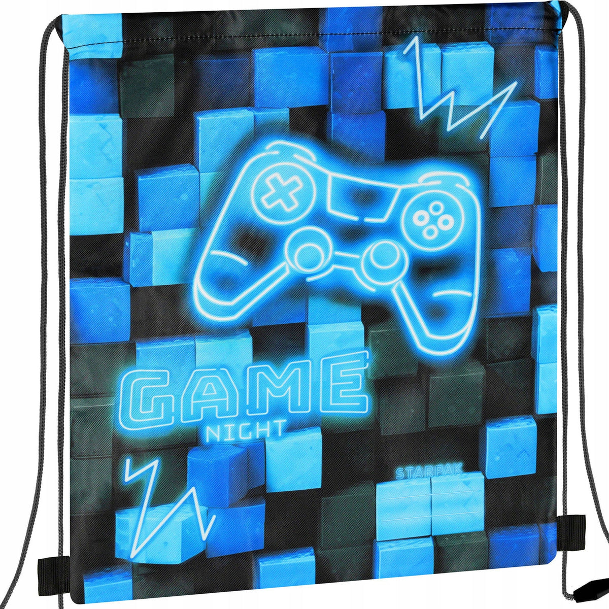 SET SCHOOL BACKPACK FOR BOY IN PADS PAD PIXELS BLUE PENCIL CASE BAG Manufacturer code 549393