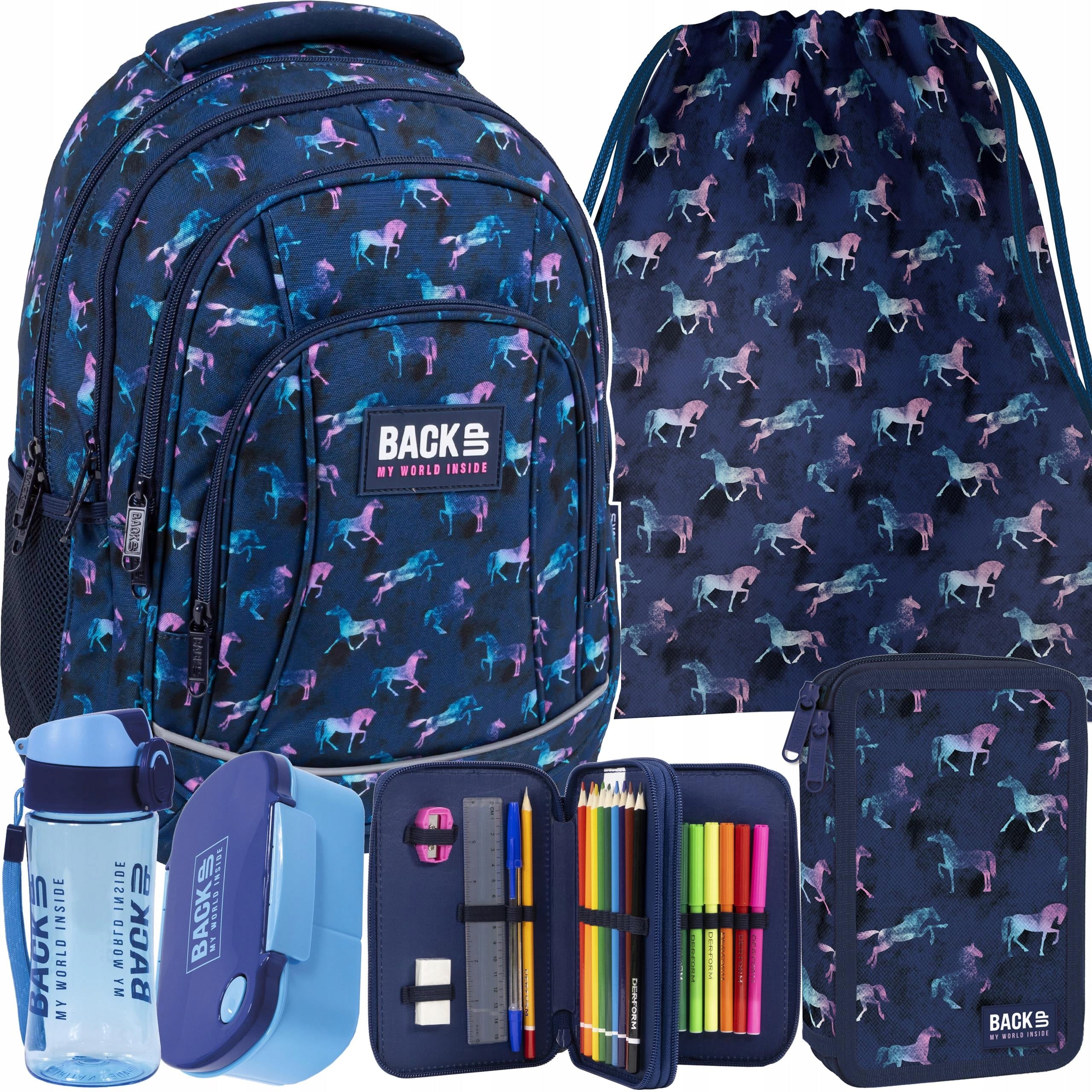 SET SCHOOL BACKPACK YOUTH BACKUP HORSE