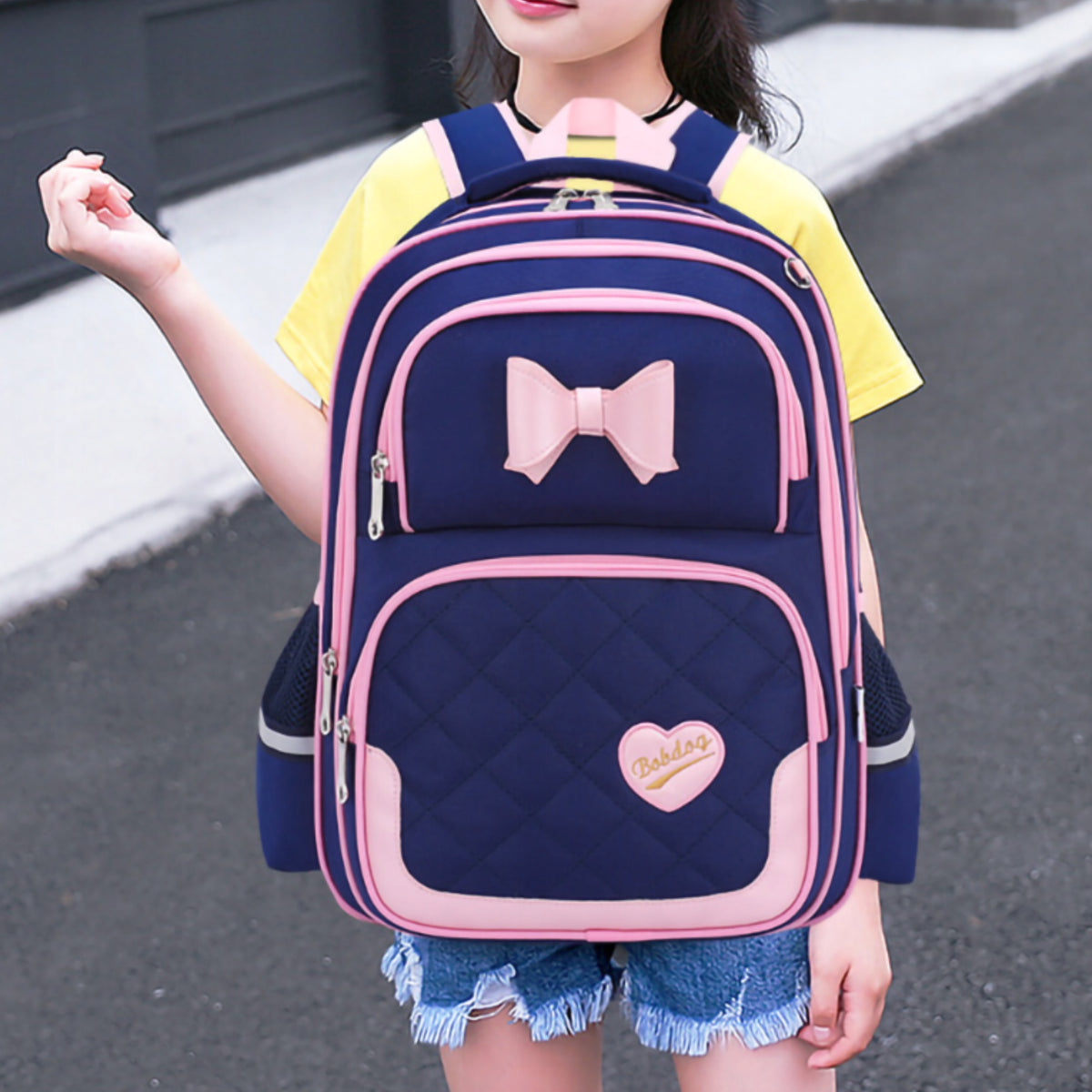 SET SCHOOL BACKPACK YOUTH BAG ROOMY FOR GIRLS KL 1-3 Brand no brand