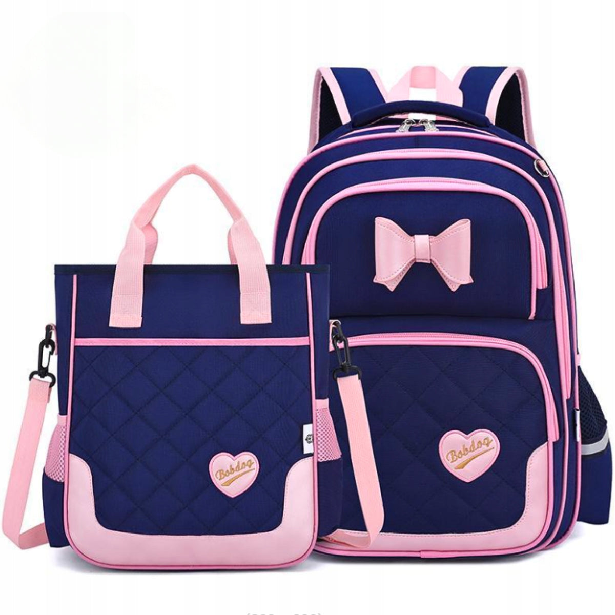 SET SCHOOL BACKPACK YOUTH BAG ROOMY FOR GIRLS KL 1-3