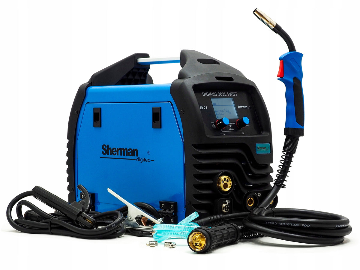 SET SHERMAN DIGIMIG 203L SWIFT 3in1 SEMI-AUTOMATIC SYNERGY MIG TIG MMA 200A EAN (GTIN) 5907274802437