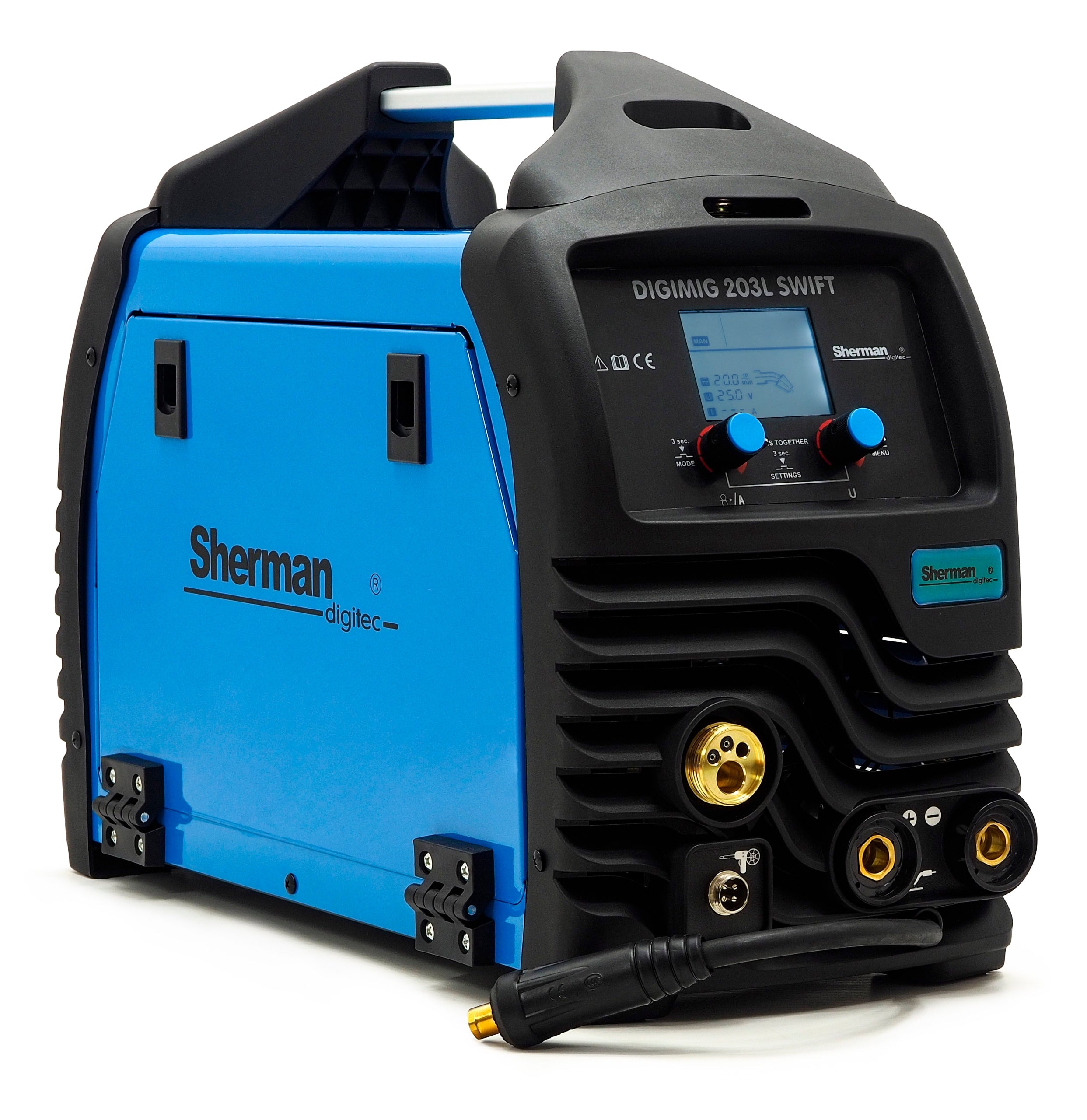 SET SHERMAN DIGIMIG 203L SWIFT 3in1 SEMI-AUTOMATIC SYNERGY MIG TIG MMA 200A Manufacturer code SET_1_203L SWIFT