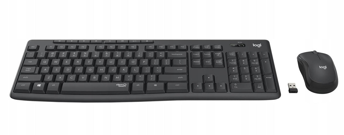 SET SILENT KEYBOARD AND MOUSE LOGITECH MK295 Manufacturer code 920-009803