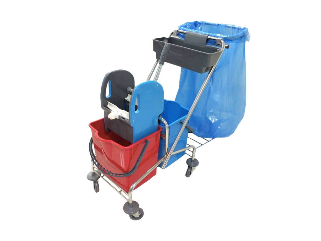 SET SPARK cleaning trolley 2x20l chrome EAN (GTIN) 8596321013635