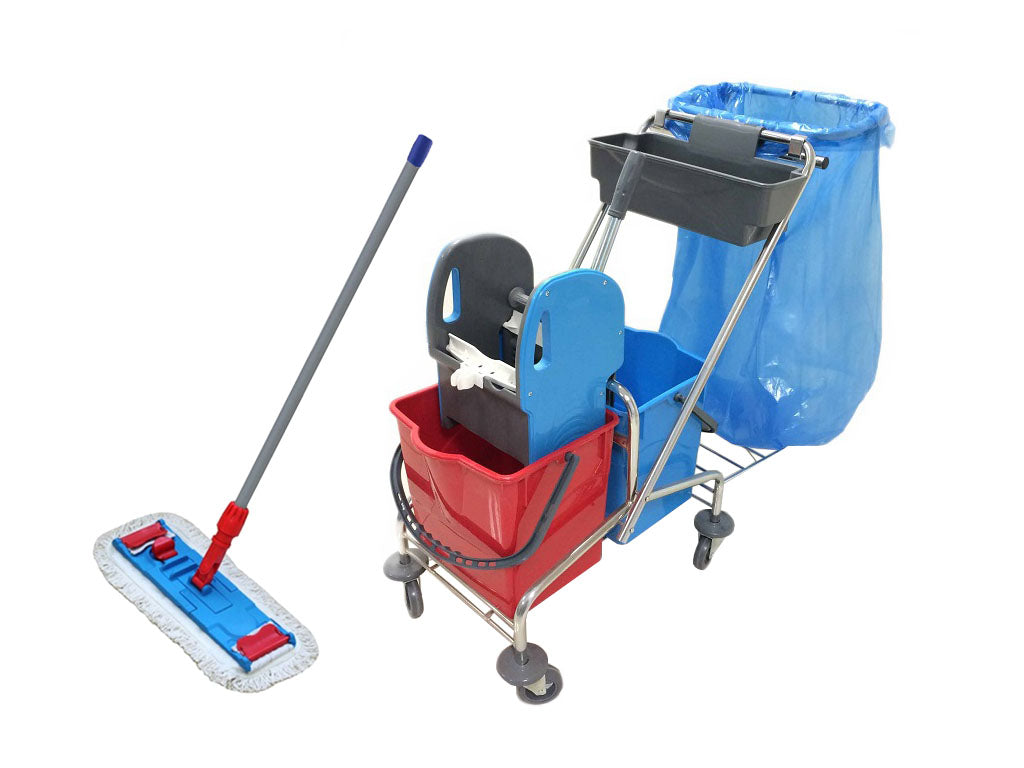 SET SPARK cleaning trolley 2x20l + mop 40CM