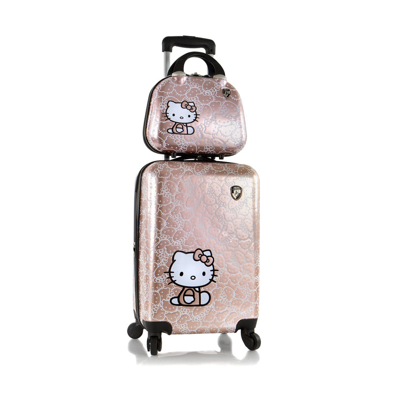 SET SUITCASE SMALL CABIN CASE HELLO KITTY PINK FOR CHILDREN HEYS Packaging status original