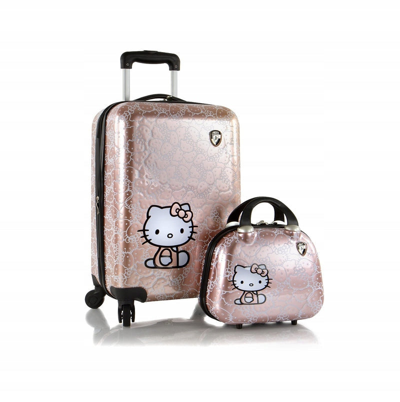 SET SUITCASE SMALL CABIN CASE HELLO KITTY PINK FOR CHILDREN HEYS