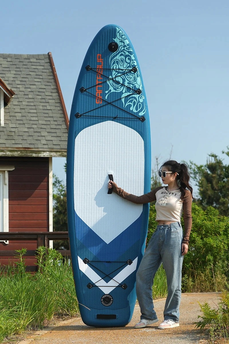SET SUP BOARD 300x85x12cm 3 SEATER PADDLE PUMP BAG LANYARD BALLAST EAN (GTIN) 5906952942700