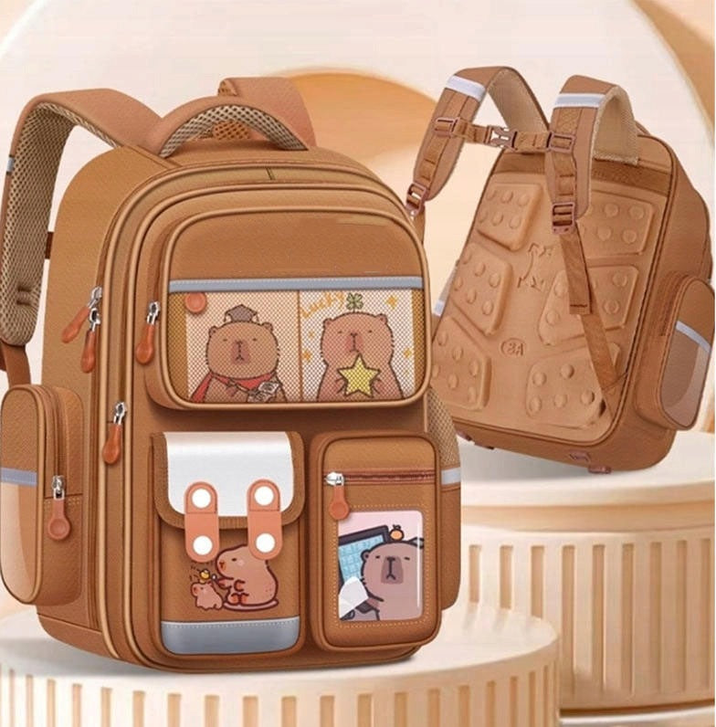 SET School backpack + Pencil case KAPIBARA for school LARGE A4 +Accessories Manufacturer code 6979905255027