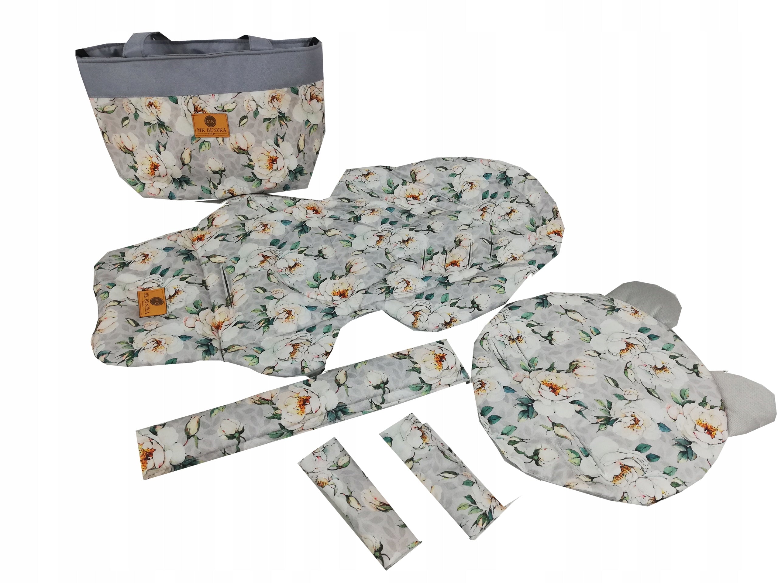 SET Stroller Insert Pillow Bear Bag