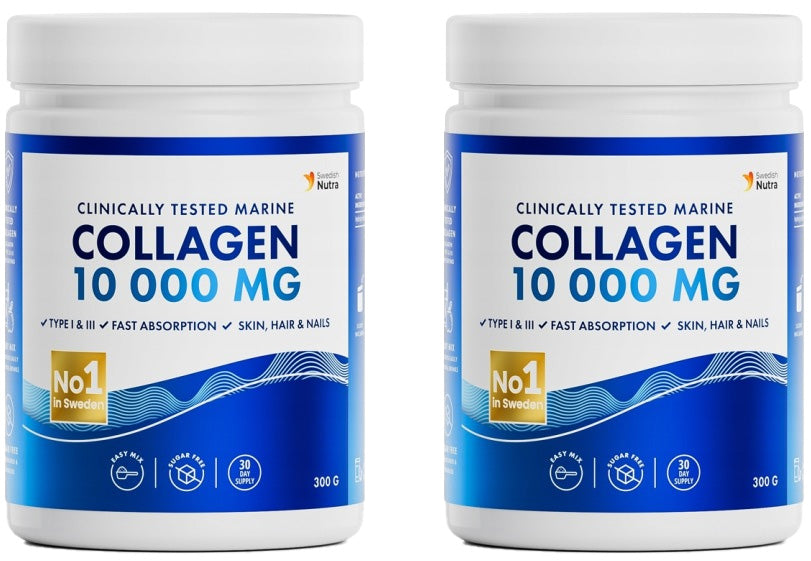 SET Swedish Nutra COLLAGEN fish POWDER for joints HAIR SKIN WRINKLES