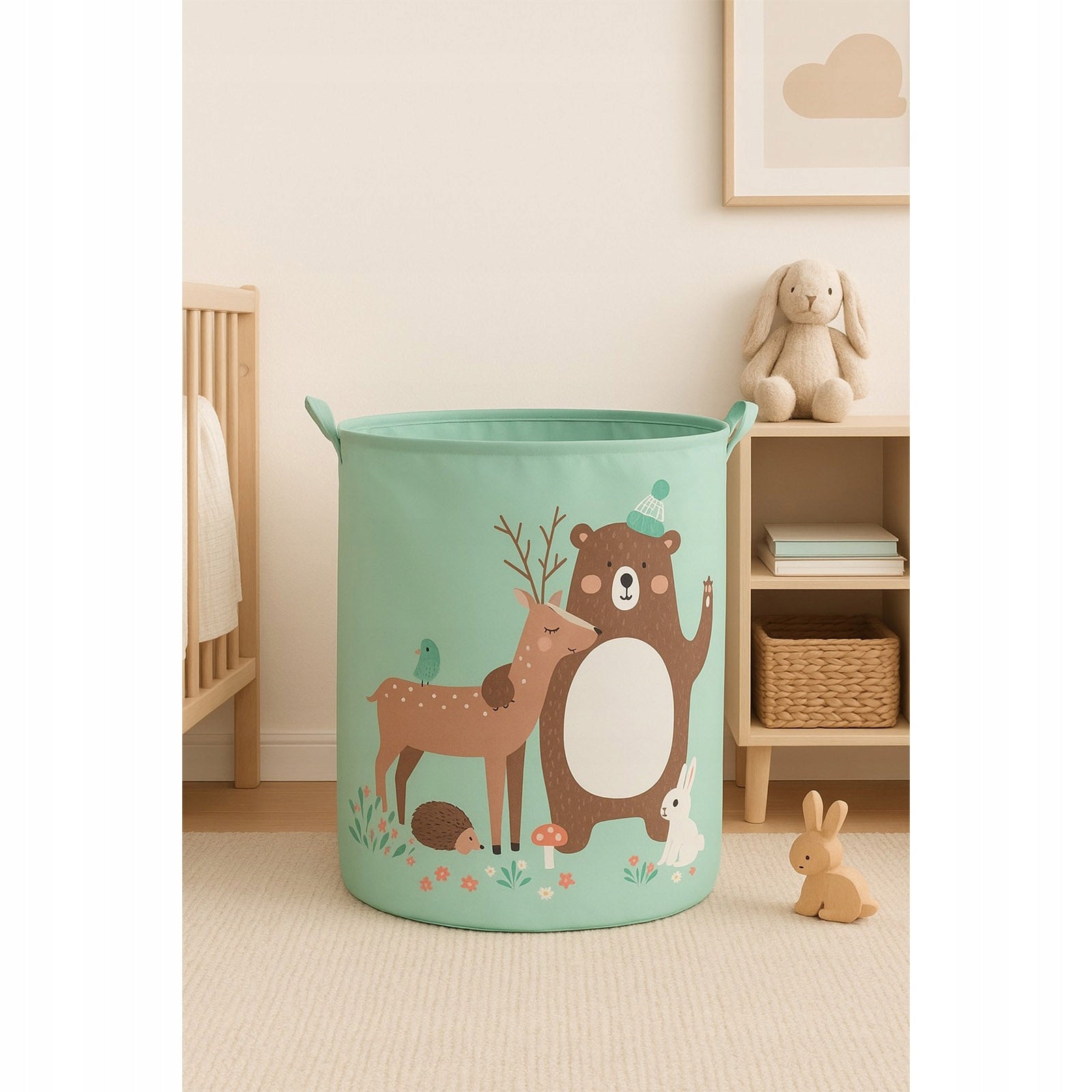 SET TOY BASKET LARGE TOY CONTAINER 2PCS FOREST 62L Brand Meble Moskała