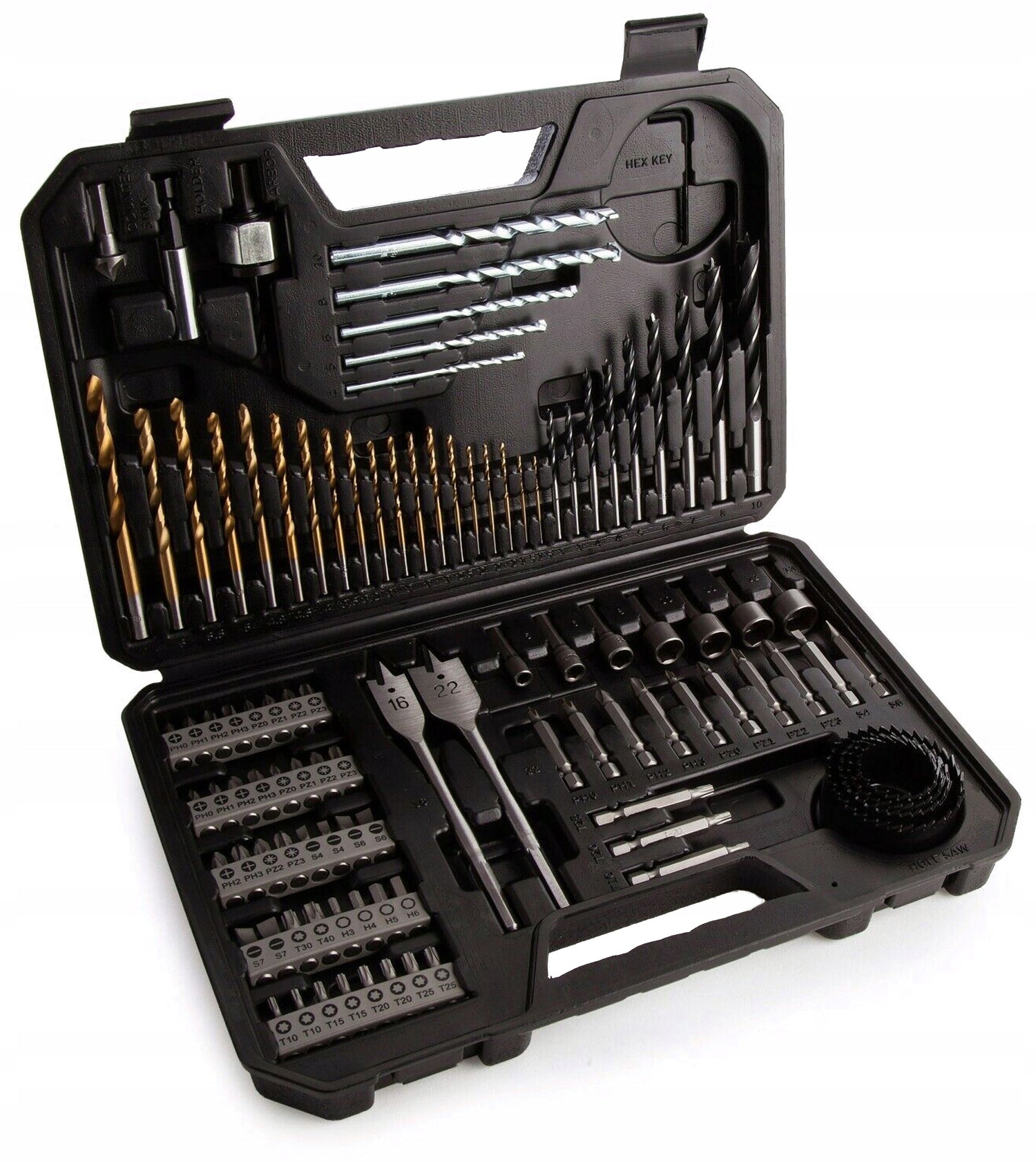 SET V-LINE 103 PIECES DRILL BITS AND ENDINGS BOSCH PROFESSIONAL LARGE SET Packaging status original