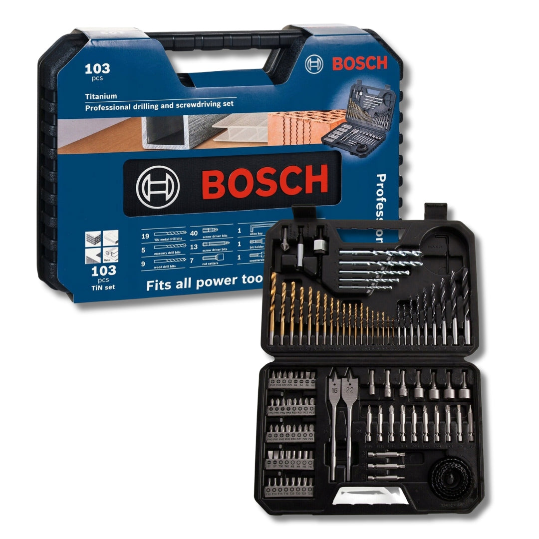 SET V-LINE 103 PIECES DRILL BITS AND ENDINGS BOSCH PROFESSIONAL LARGE SET