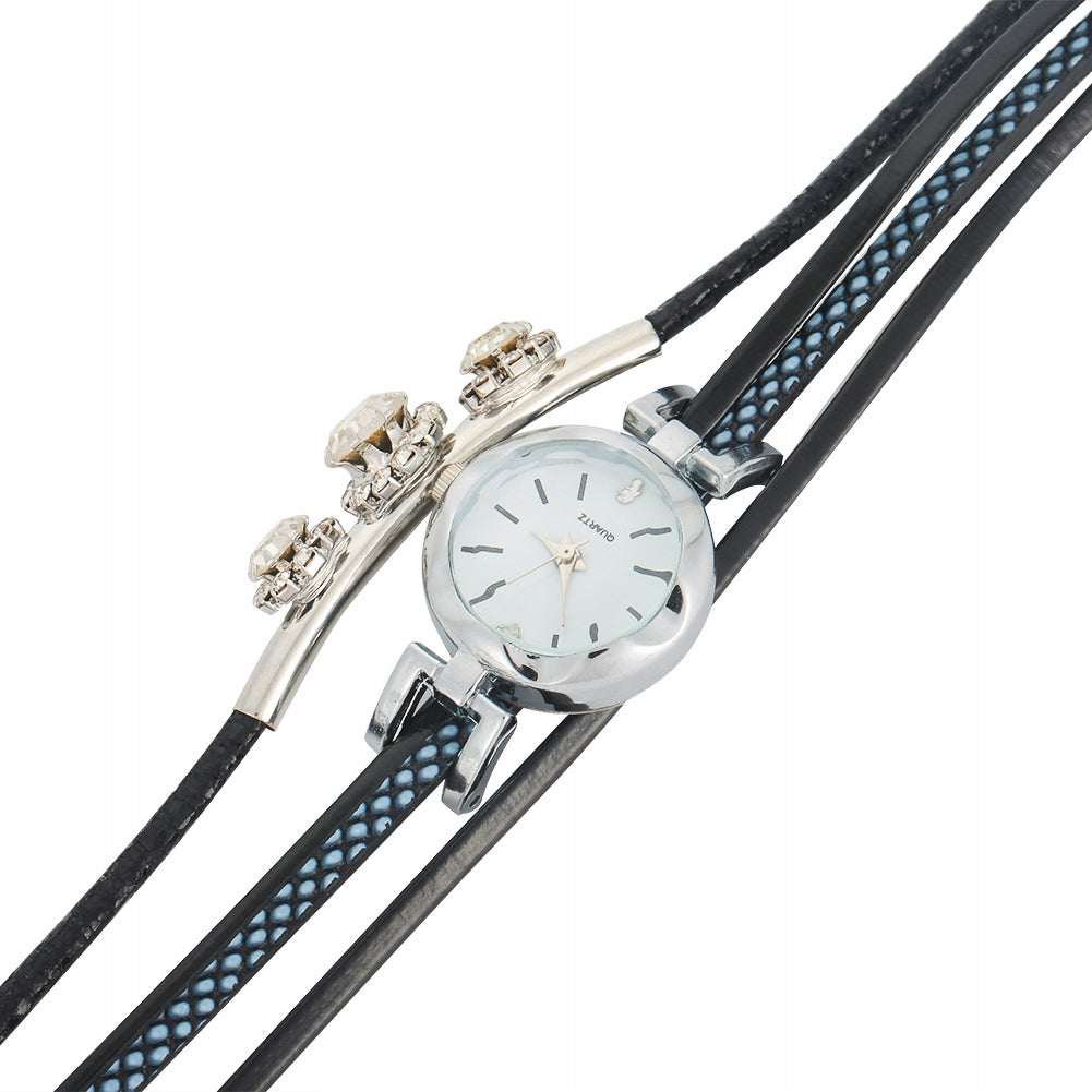 SET WATCH + BRACELET BLACK ELEGANT WOMEN Brand no brand