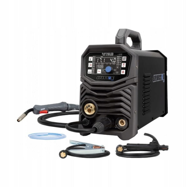 SET WELDING MACHINE MIGOMAT SPARTUS EASYMIG 210 LED SYNERGY MIG TIG MMA Brand Matiw