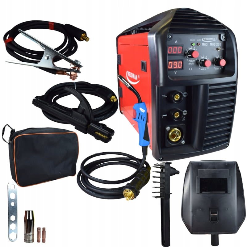 SET WELDING MACHINE WELDMAN MIG MIDI 220 Brand Matiw