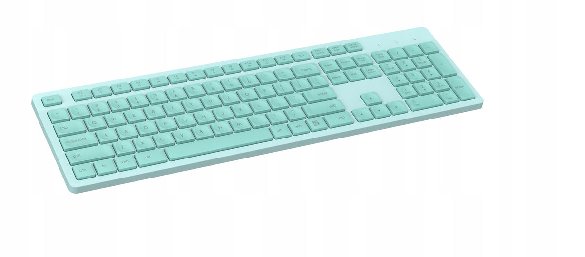 SET WIRELESS KEYBOARD AND MOUSE QWERTY IT USB GREEN Manufacturer no brand
