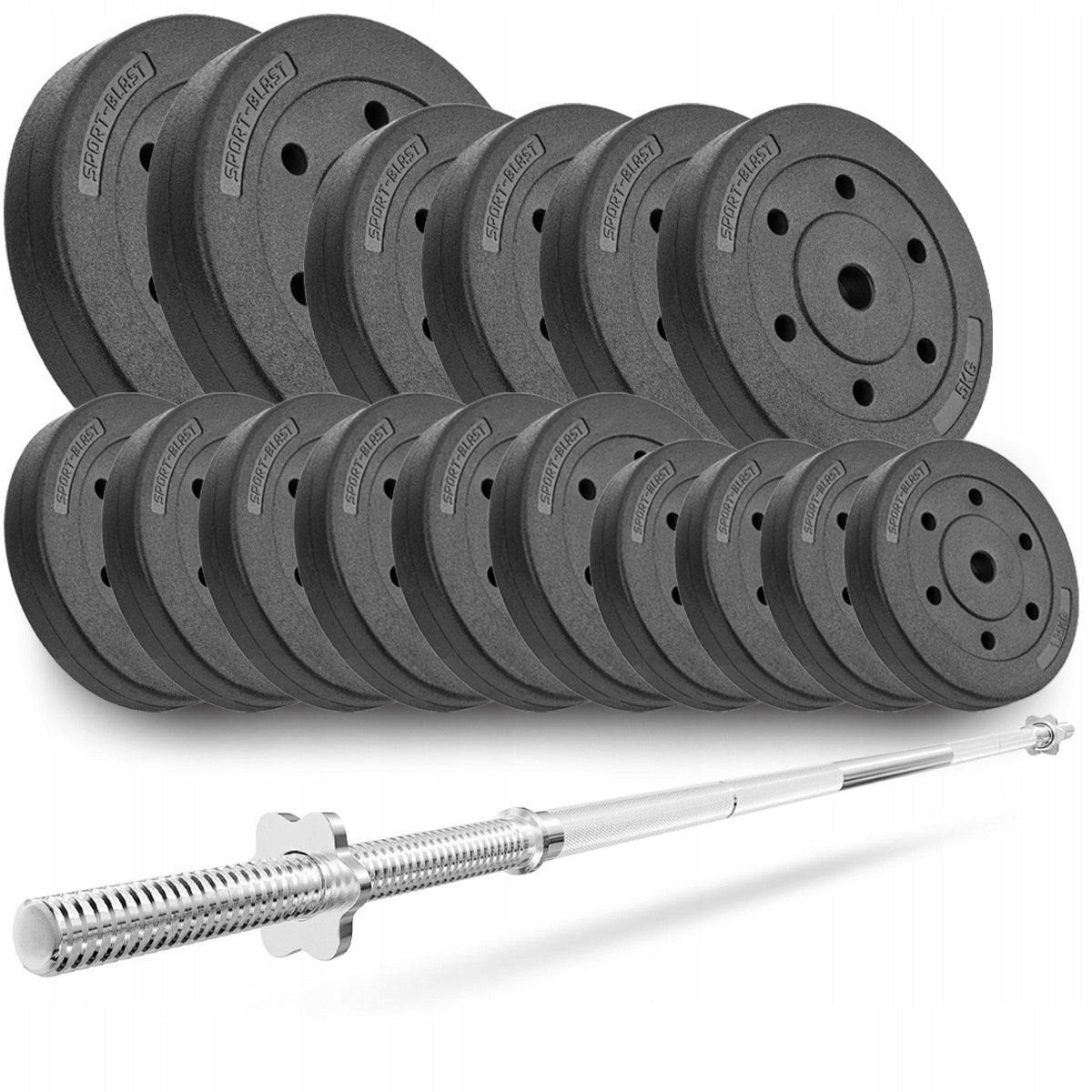 SET for home gym 67kg BARBELL load WITH GRIFFIN