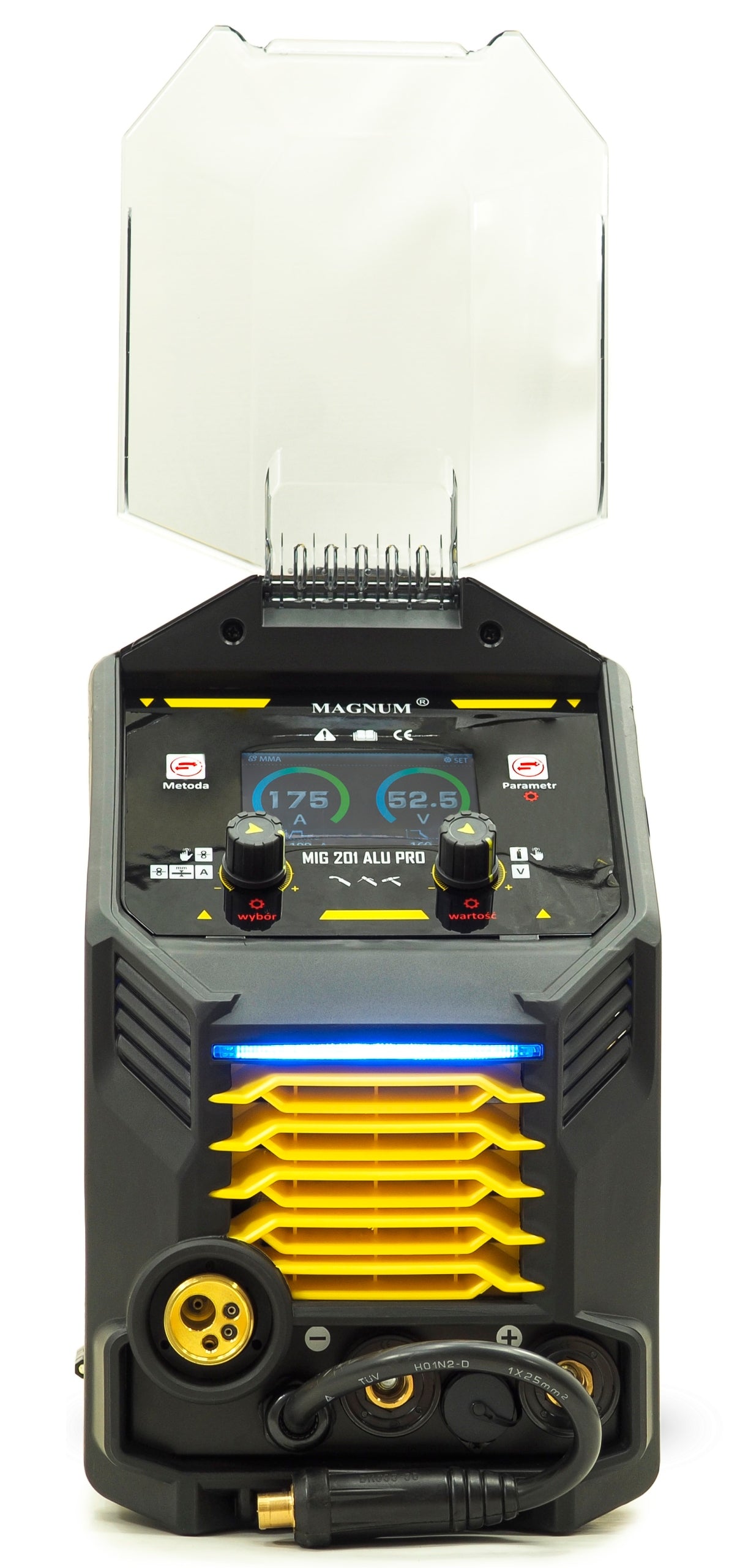 SET migomat welder MAGNUM MIG 201 ALU PRO SYNERGY PULS IGBT LED CYLINDER Brand Magnum