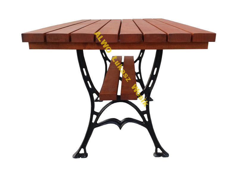 SET of garden furniture 150 cm garden furniture with armrest CAST IRON LEGS Main material wood