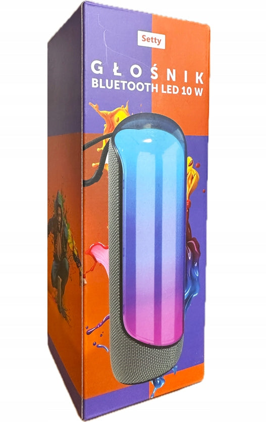 SETTY Portable RGB LED Bluetooth Speaker BS-18 GREY 10W 747