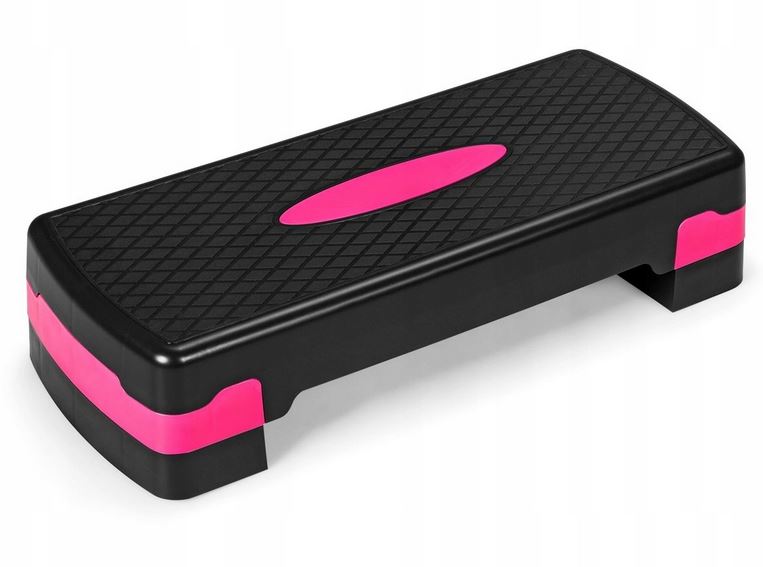 SEVEN FOR 7 STEPPER AEROBICS P4 ADJUSTABLE 2 DEGREES steppe BLACK AND PINK Packaging status original