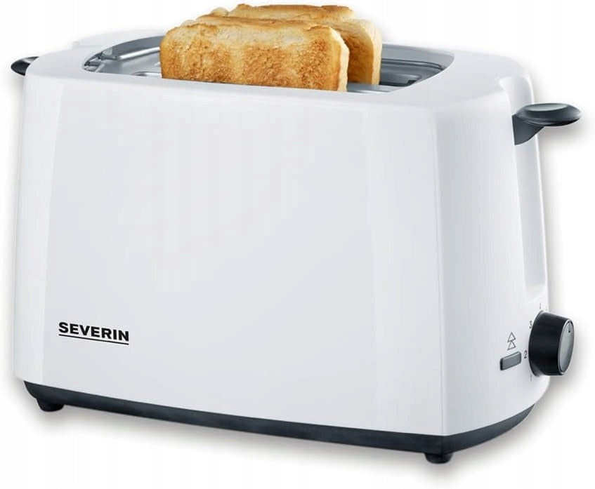 SEVERIN AT 2286 Toaster 700W 2 slices Roll cap White Black