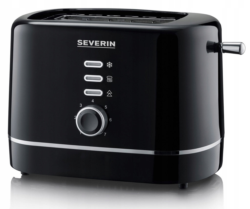 SEVERIN AT 4321 Toaster, 850W, black, roll grate, even toasting Power rating 850 W