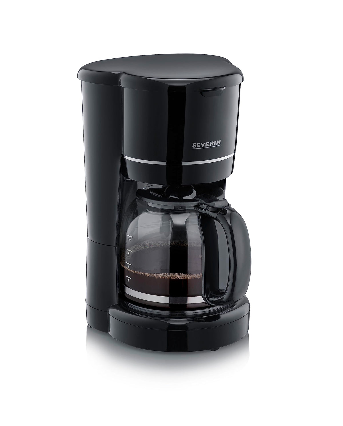 SEVERIN Coffee Maker With Pitcher Glass 10 Cups Filter Solid Black