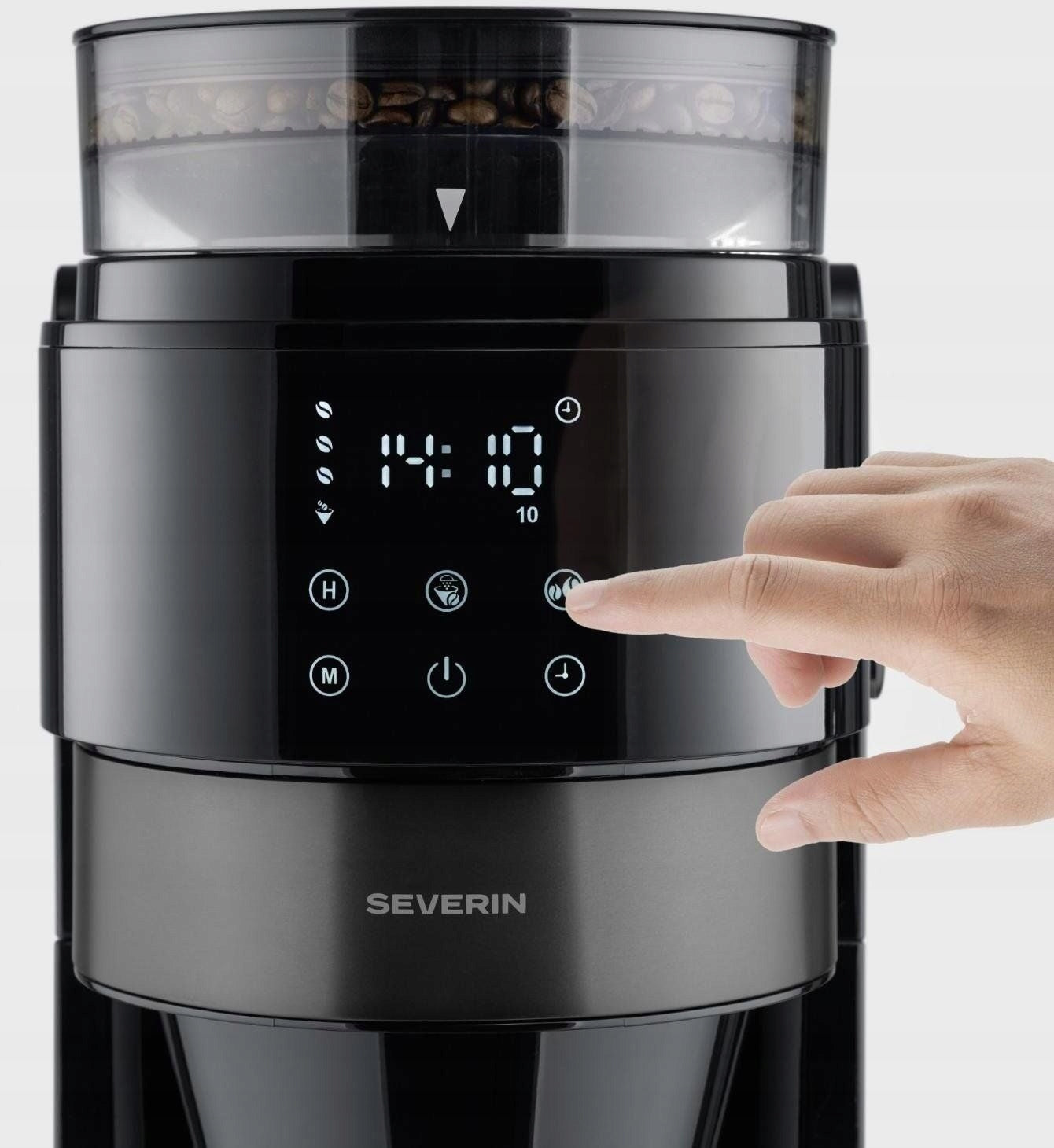 SEVERIN KA 4830 overflow coffee maker with grinder 900W 1,25L glass Packaging status original