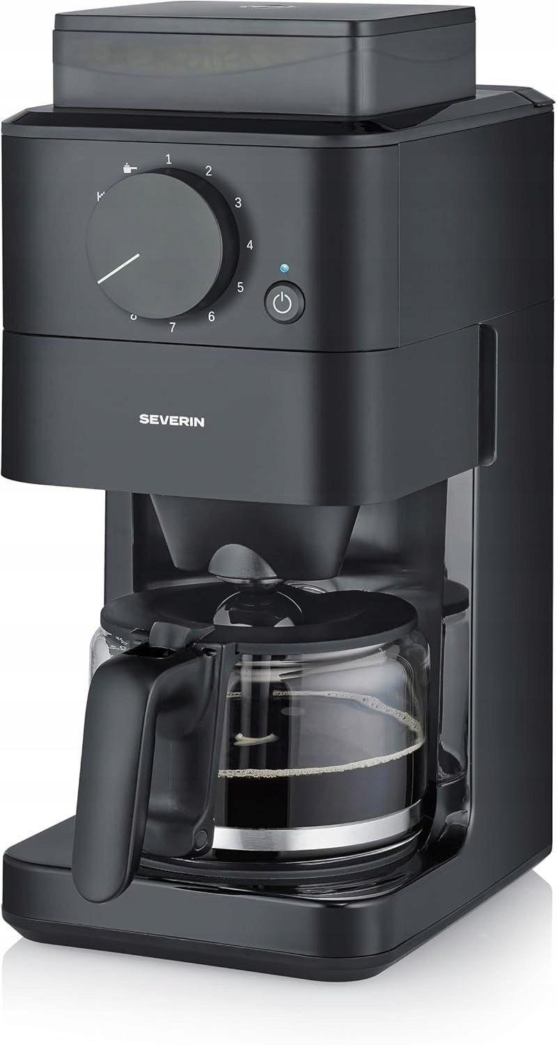 SEVERIN KA 9215 overflow coffee maker with grinder 1000W glass jug timer