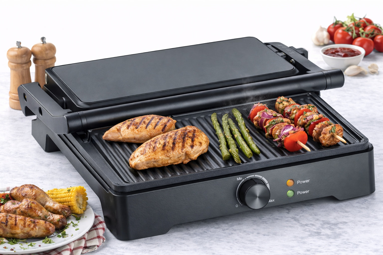 SEVERIN KG 2391 Multigrill XLTable Grill 1800W Ceramic Low Fat
