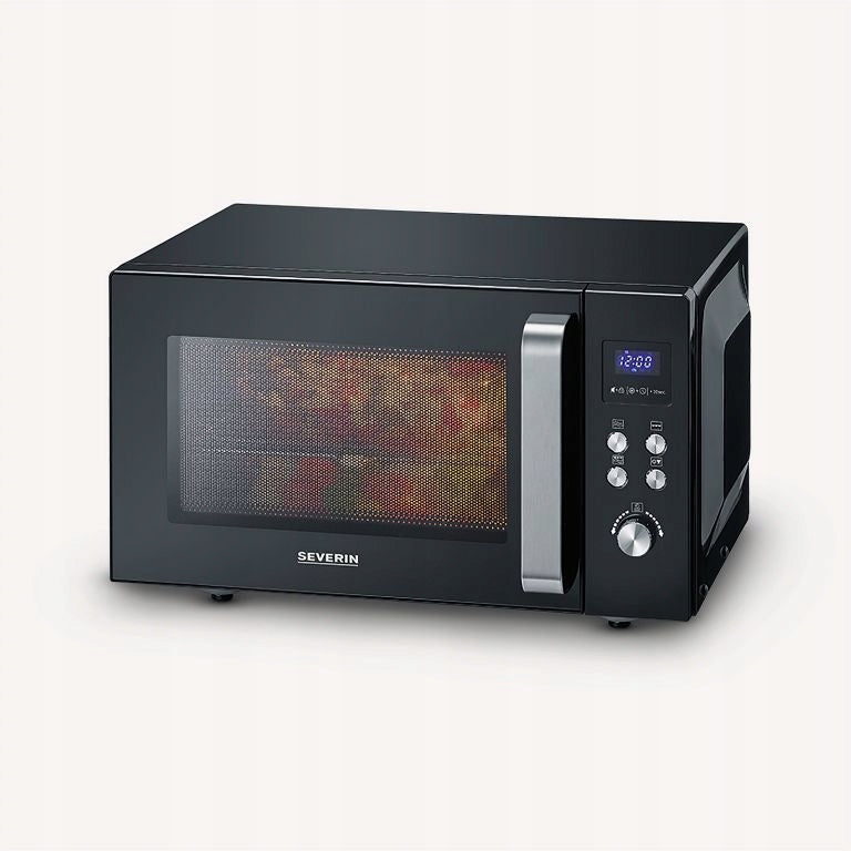 SEVERIN MW 7763 Freestanding Microwave 2in1 900W GRILL 25l Black Brand Severin