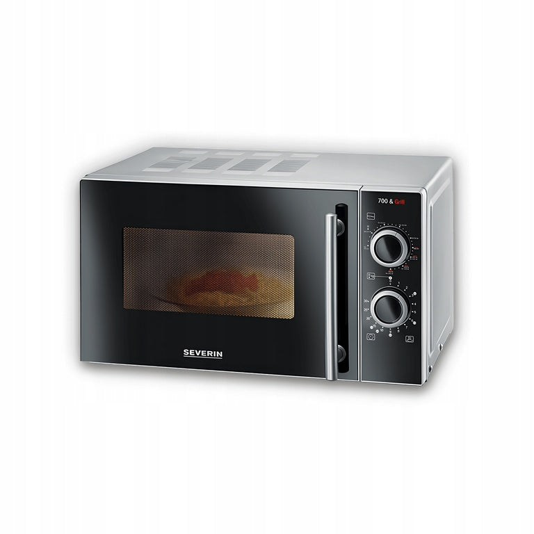 SEVERIN MW 7771 Freestanding Microwave Oven 2in1 900 BBQ 20l Black