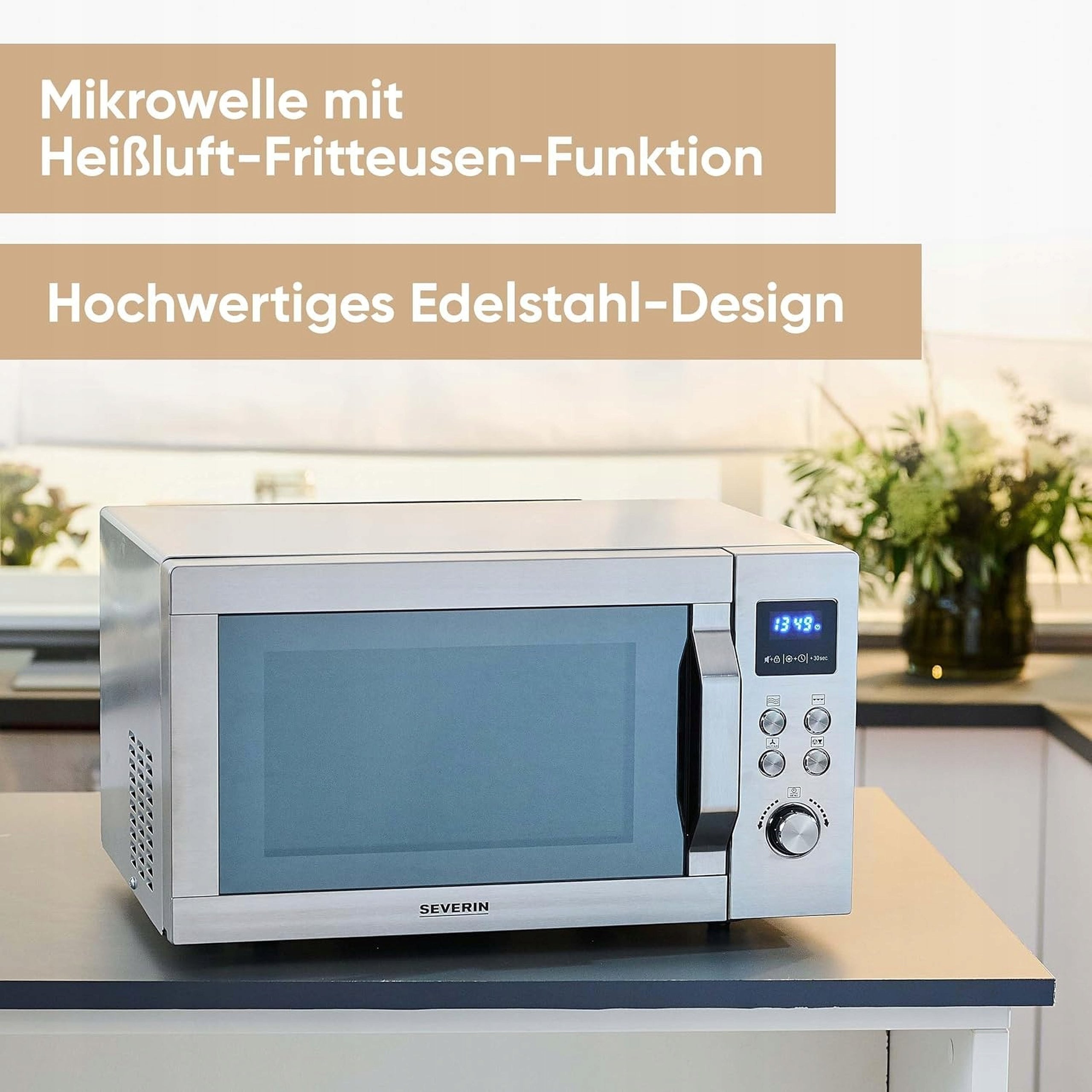 SEVERIN MW 7982 Microwave Oven 4in1 Crispy Wave 230°C For Kitchen And Home Brand Severin
