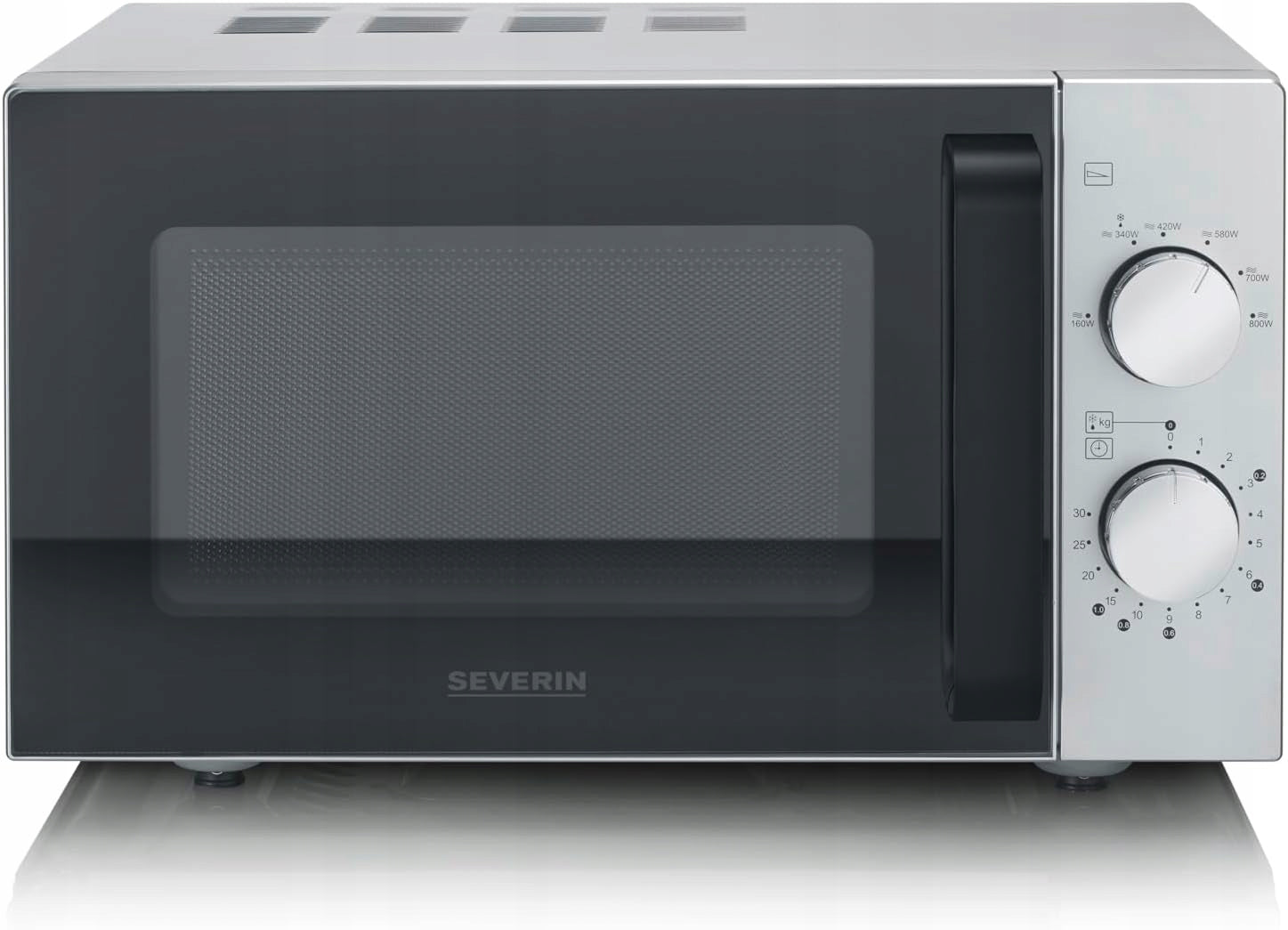 SEVERIN MW 9184 Solo Microwave 20L 800W Glass Bottom Defrosting Packaging status original