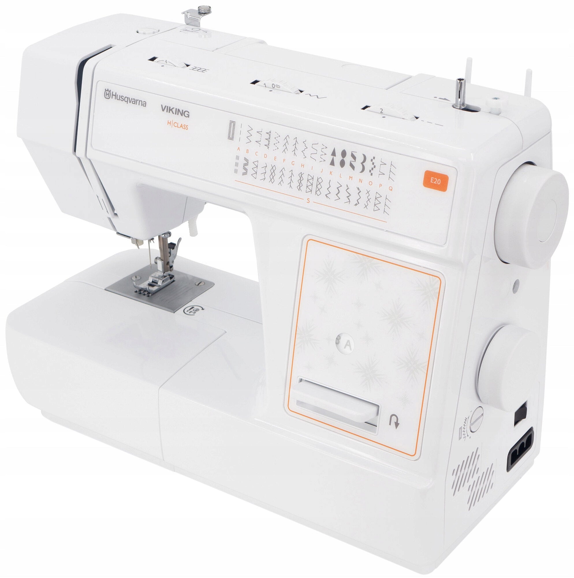 SEWING MACHINE HUSQVARNA VIKING E 20 + EQUIPMENT 32 PROGRAMS Number of stitches 32