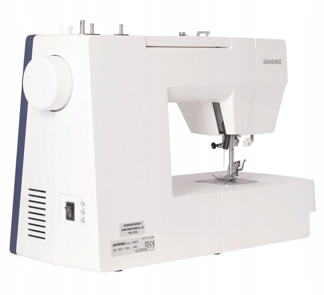 SEWING MACHINE JANOME 1522 BL 25 STITCHES WITH THREADER SET EQUIPMENT Brand Janome