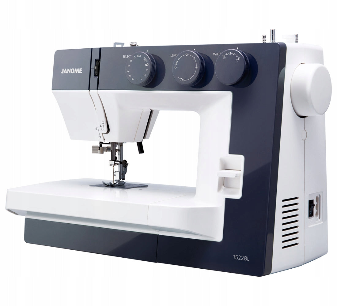 SEWING MACHINE JANOME 1522 BL 25 STITCHES WITH THREADER SET EQUIPMENT Packaging status original