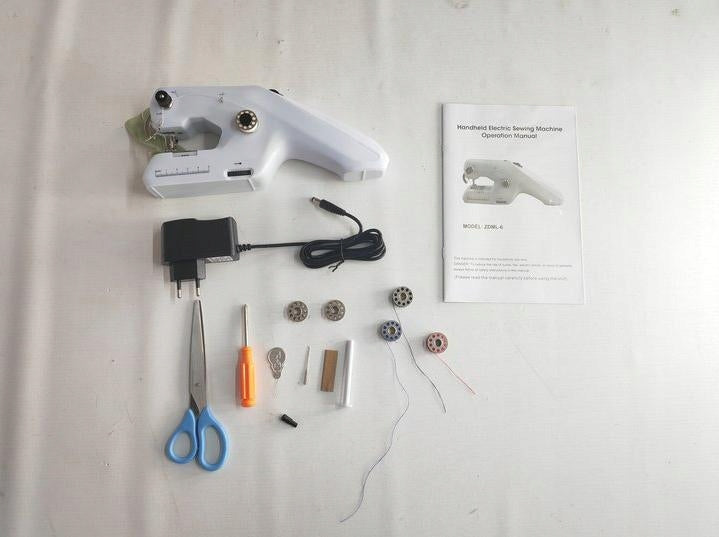 SEWING MACHINE PORTABLE HANDHELD BATTERY OPERATED OR FAST ACCURATE CABLE Product weight 340 g