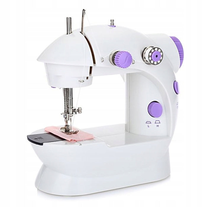 SEWING MACHINE PORTABLE MINI ACCESSORIES + FREEBIES ILLUMINATED 2 MODES Dominant color white