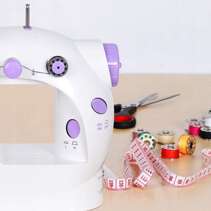 SEWING MACHINE PORTABLE MINI ACCESSORIES + FREEBIES ILLUMINATED 2 MODES Manufacturer code 230V