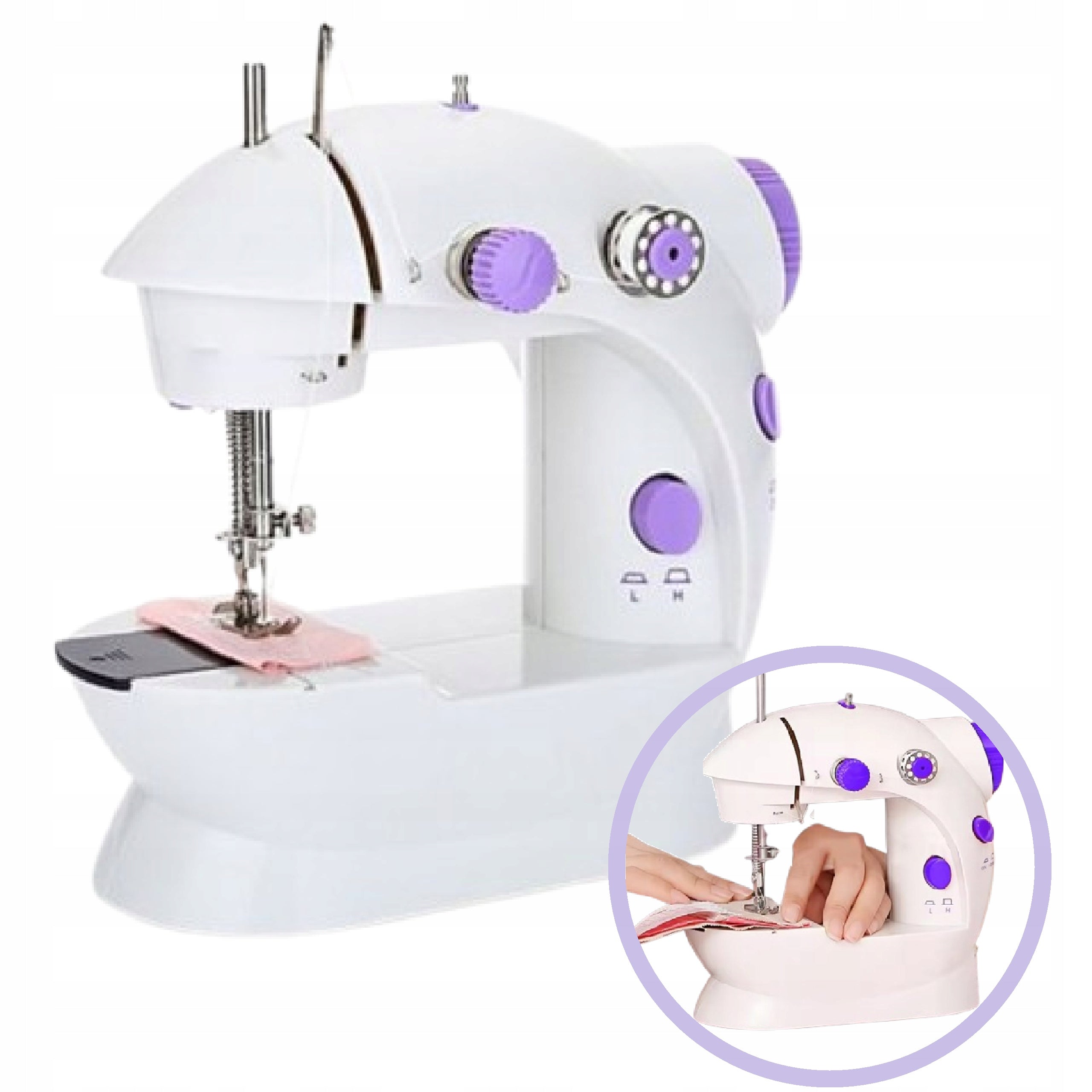 SEWING MACHINE PORTABLE MINI SET FOR BEGINNERS SMALL 2 MODES