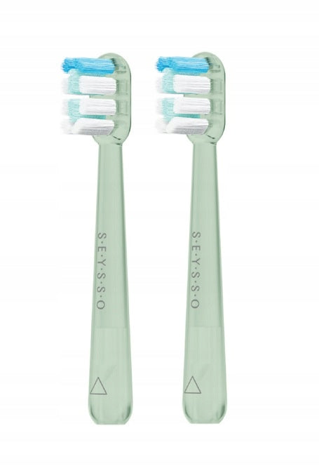 SEYSSO Deep Clean tips for JUNIOR Green 2 pieces for children Manufacturer code SK.BH.010.GRN.1-2